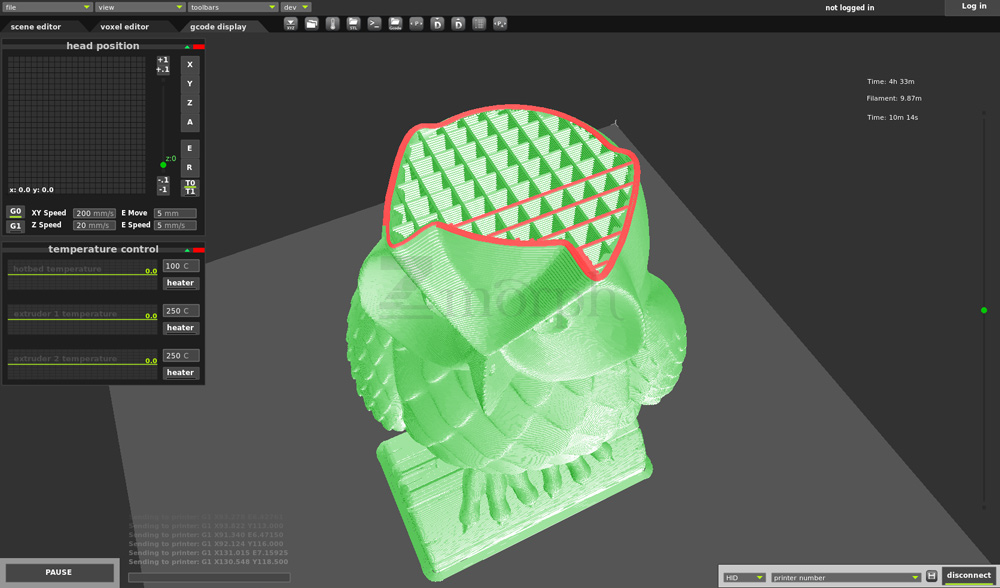 Single-head-print-Voxelizer-gcode-display
